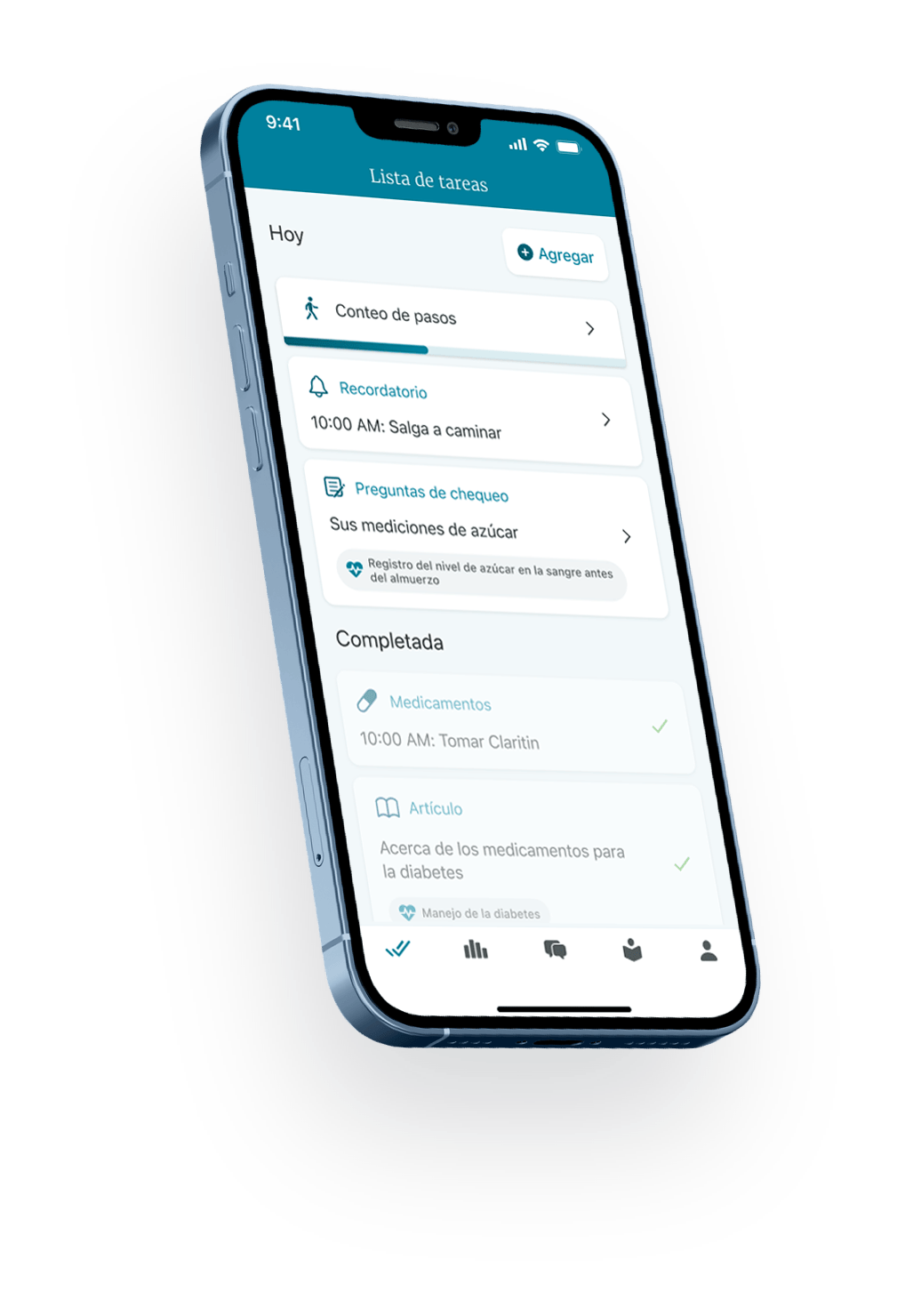 Screenshot for the Wellframe App