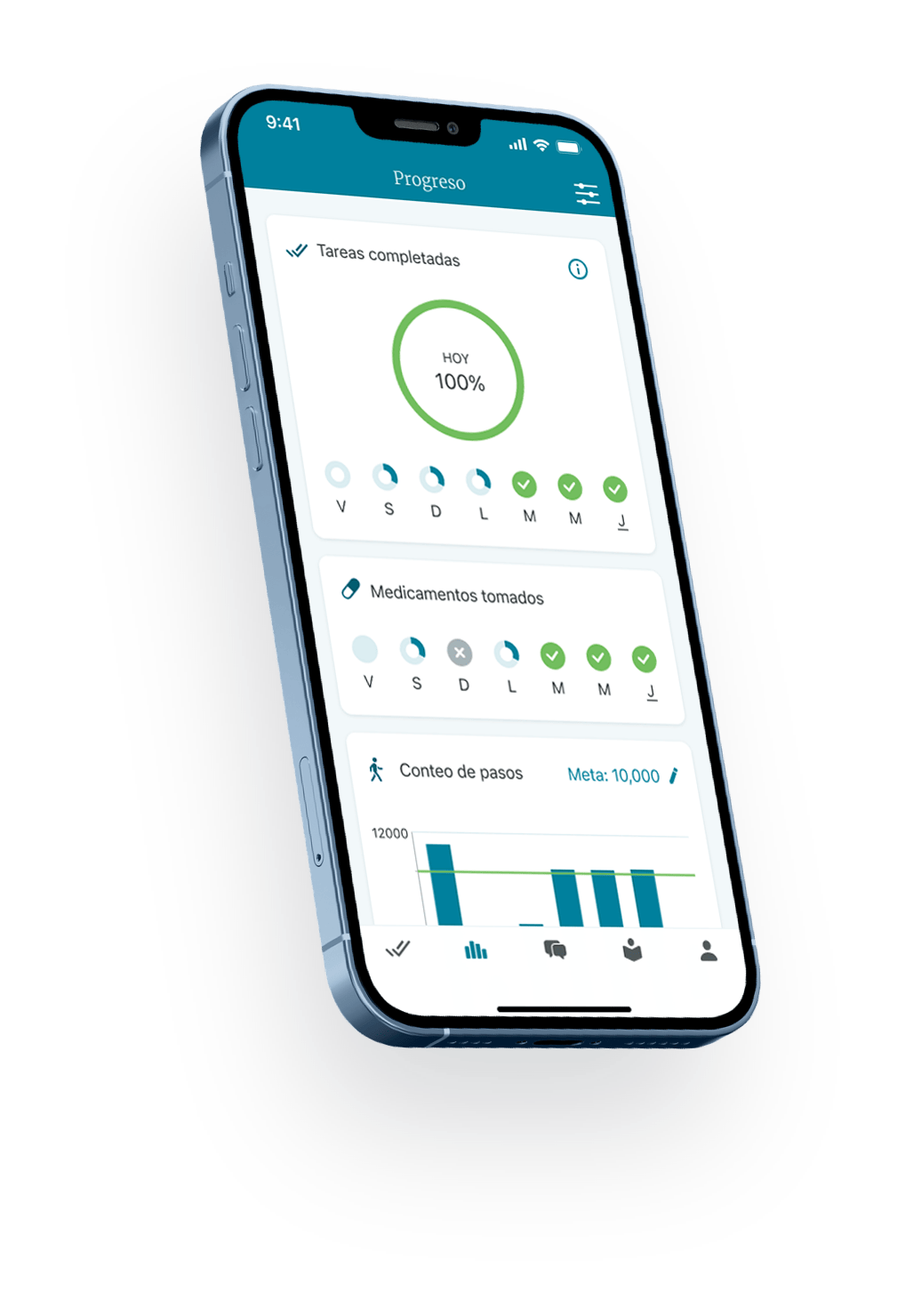 Screenshot for the Wellframe App
